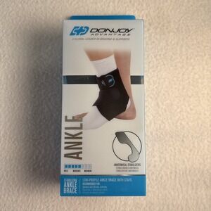 DonJoy Advantage Stabilizing Ankle Brace - Adjustable, Low Profile - S-M Black‎